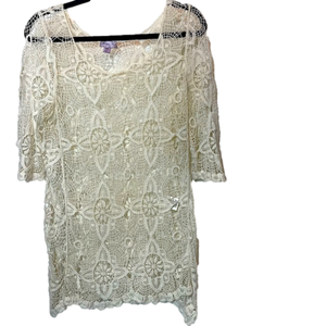 Ivory boho medium/ small top